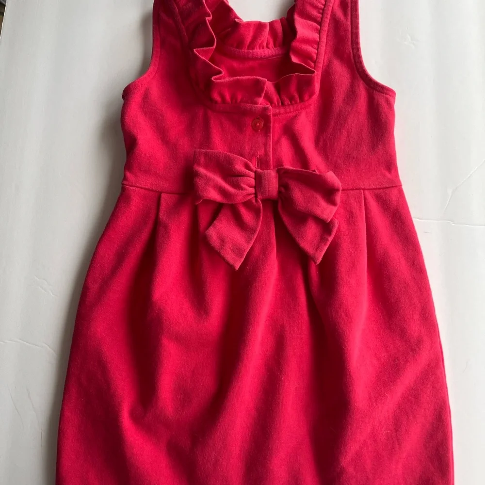 Janie and Jack dress 2t Caribbean Rose‎ Riviera Radiant Ruffle Ponte Dress
